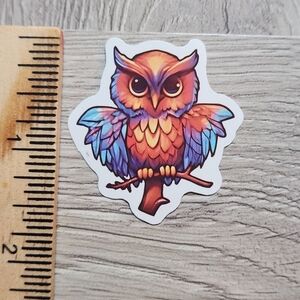 10/$10 Owl Sticker Bird Hoot Owlet Colorful Cartoon
